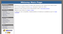 Desktop Screenshot of mktemp.org